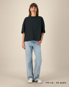 OVERSIZED MIDI BLACK MARŠKINĖLIAI