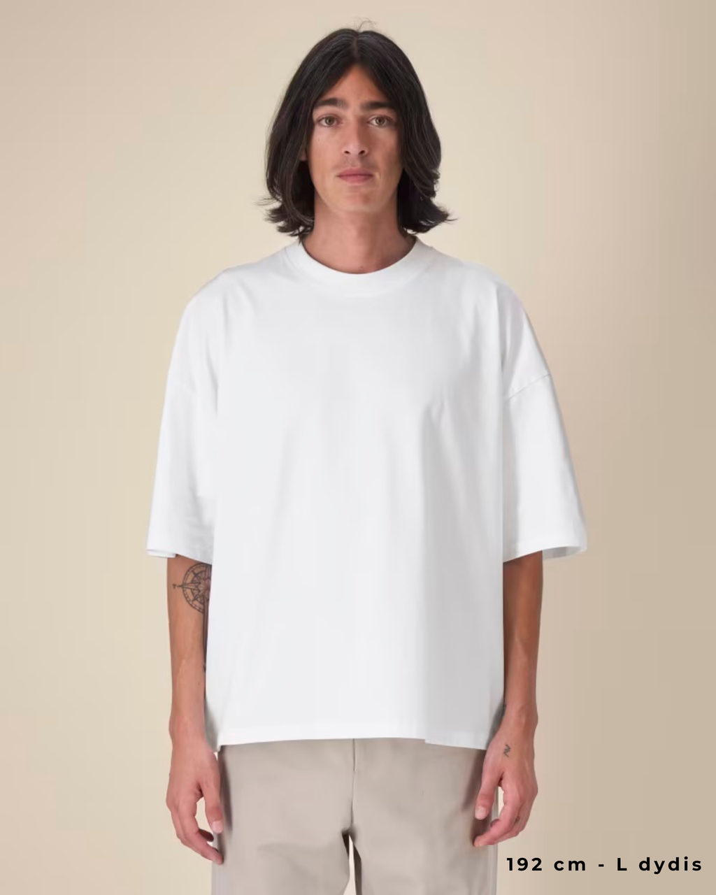 OVERSIZED MIDI WHITE MARŠKINĖLIAI