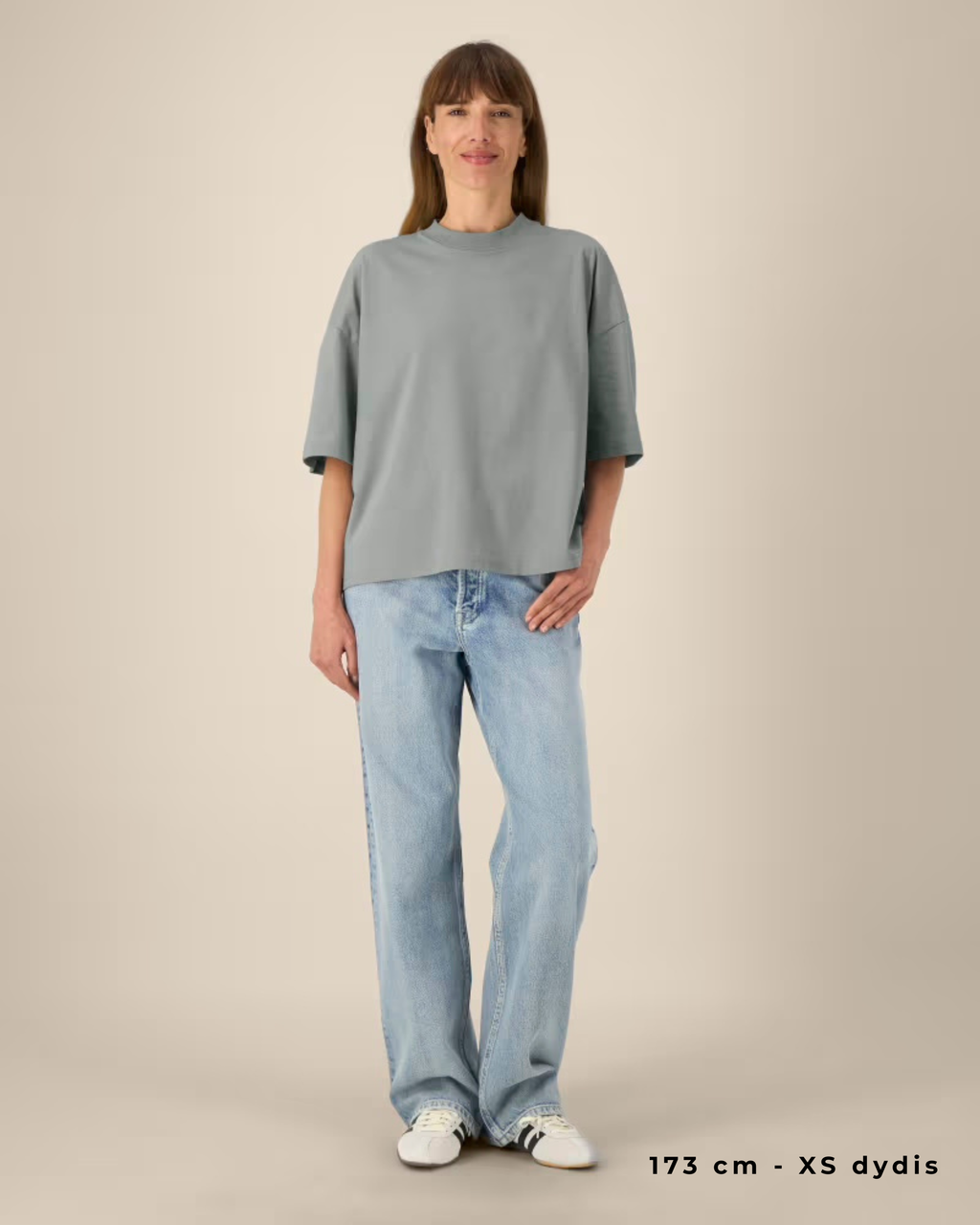 OVERSIZED MIDI GREY MARŠKINĖLIAI