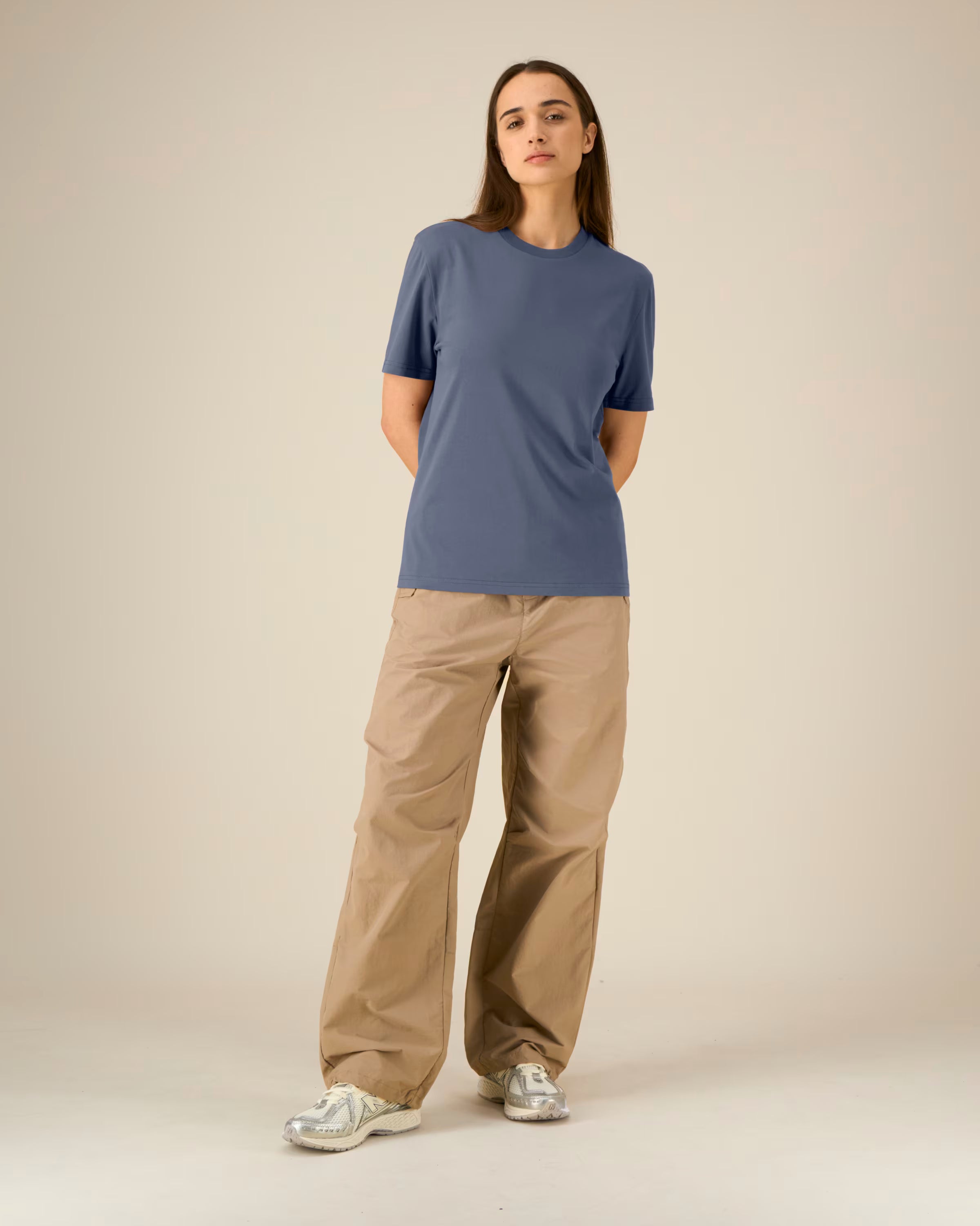 KLASIKINIAI BLUE GREY MARŠKINĖLIAI UNISEX