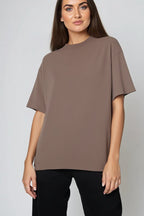 OVERSIZED MOCHA MARŠKINĖLIAI UNISEX