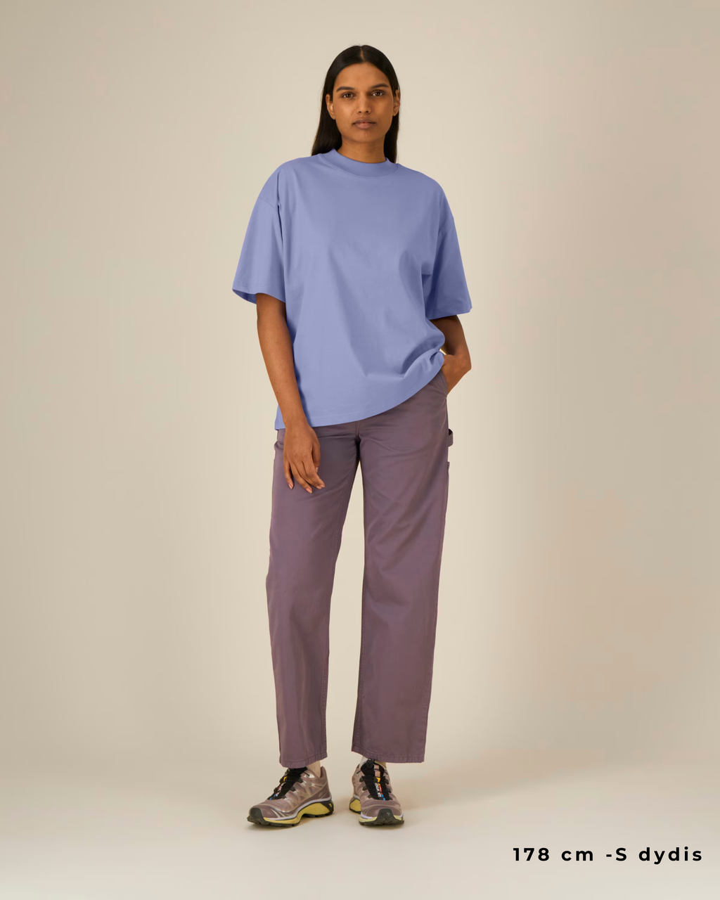 OVERSIZED VIOLET MARŠKINĖLIAI UNISEX