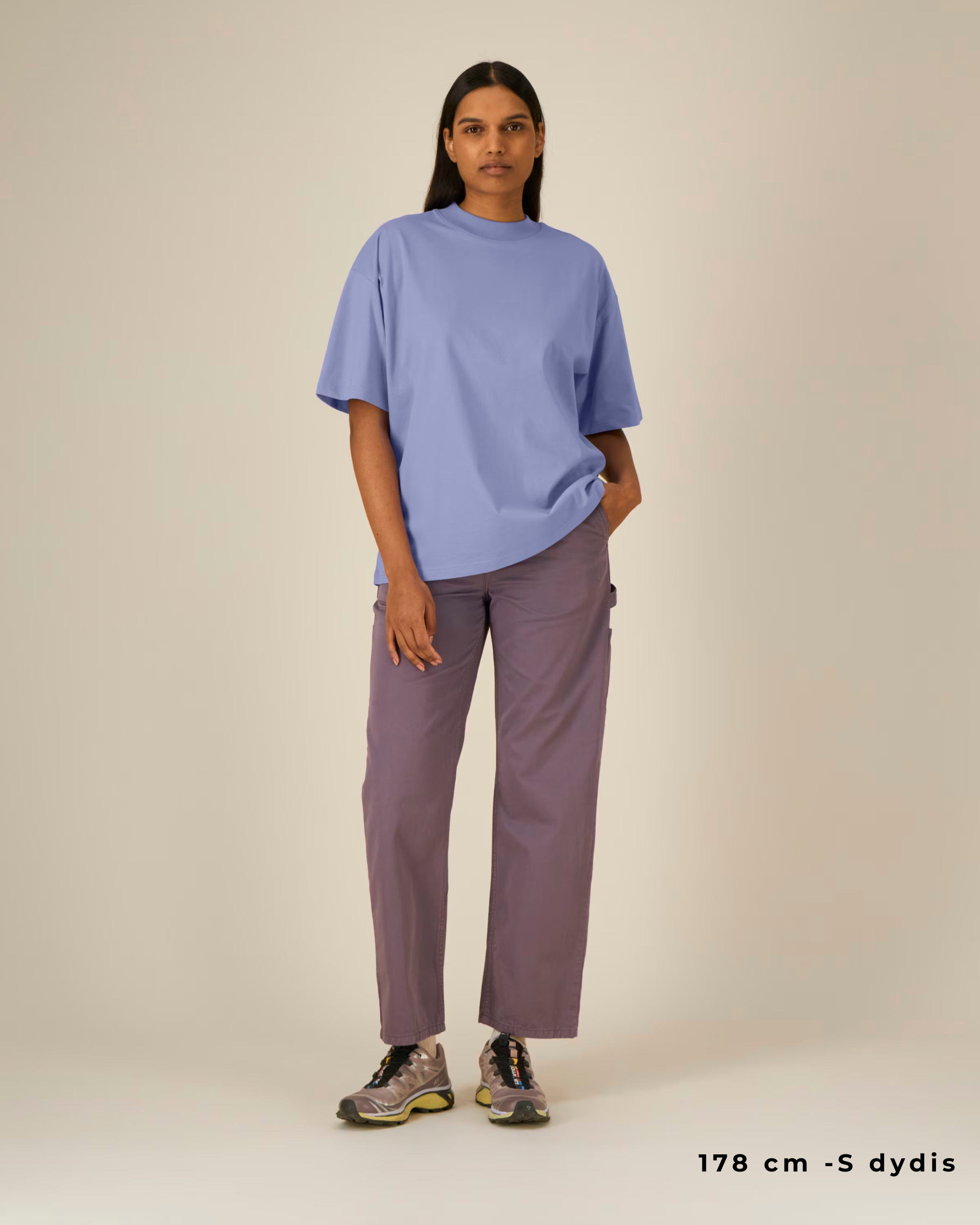 OVERSIZED VIOLET MARŠKINĖLIAI UNISEX