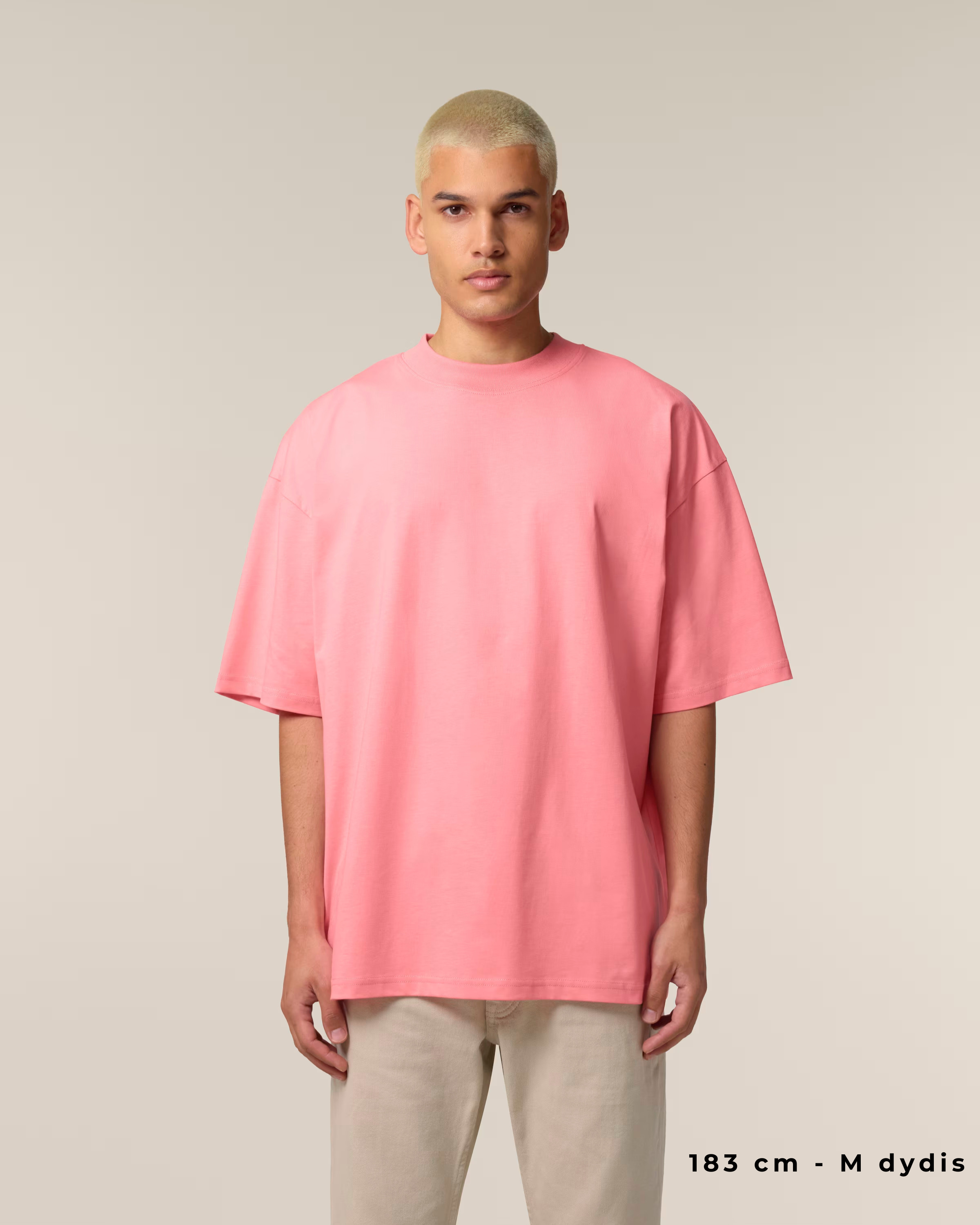 OVERSIZED PINK MARŠKINĖLIAI UNISEX