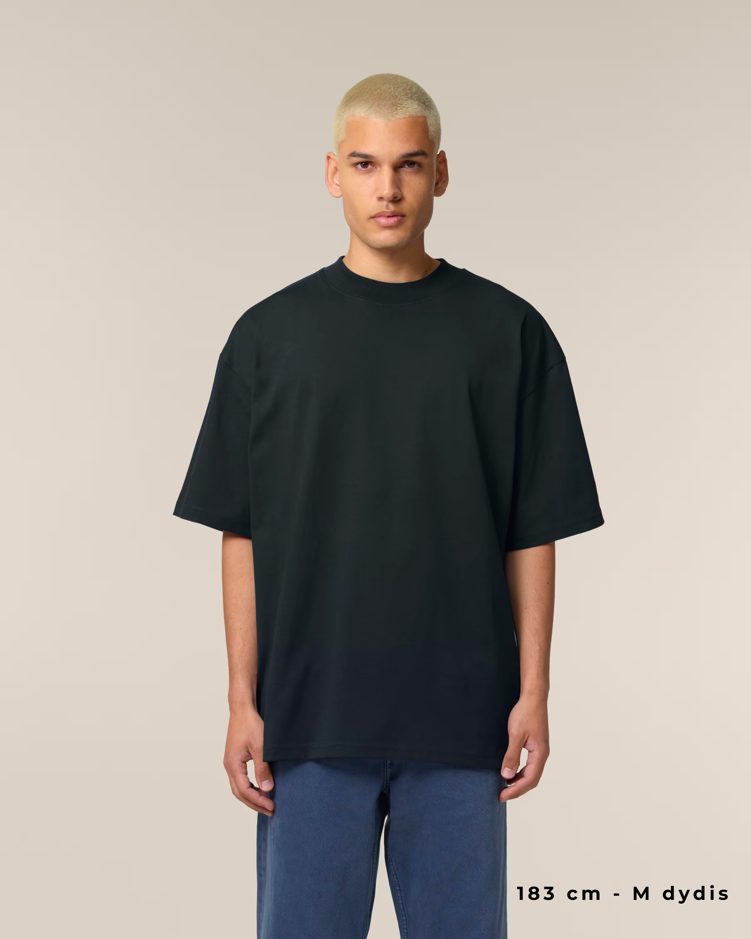 OVERSIZED BLACK MARŠKINĖLIAI UNISEX