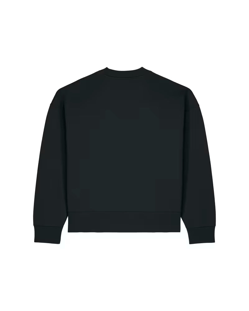 OVERSIZED CROPPED BLACK DŽEMPERIS