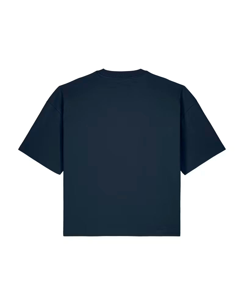 OVERSIZED MIDI NAVY MARŠKINĖLIAI