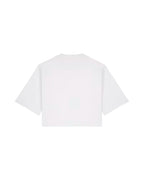 OVERSIZED CROPPED WHITE MARŠKINĖLIAI