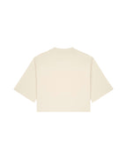 OVERSIZED CROPPED NATURAL MARŠKINĖLIAI