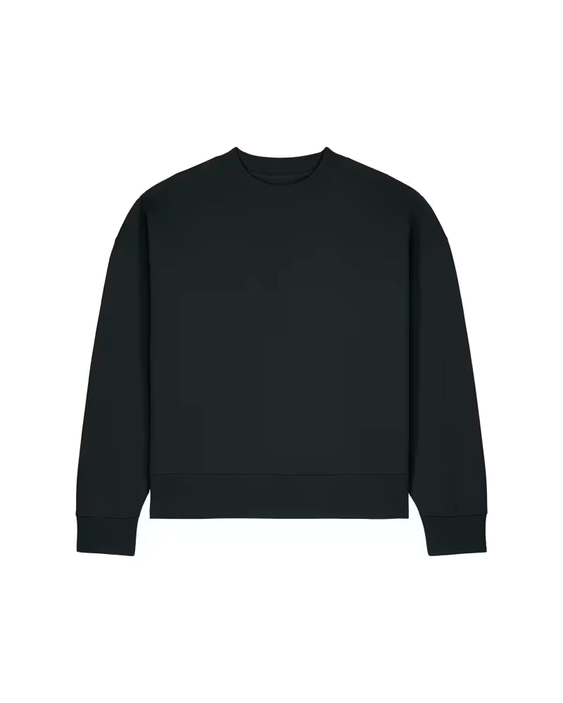 OVERSIZED CROPPED BLACK DŽEMPERIS