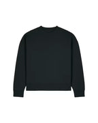 OVERSIZED CROPPED BLACK DŽEMPERIS