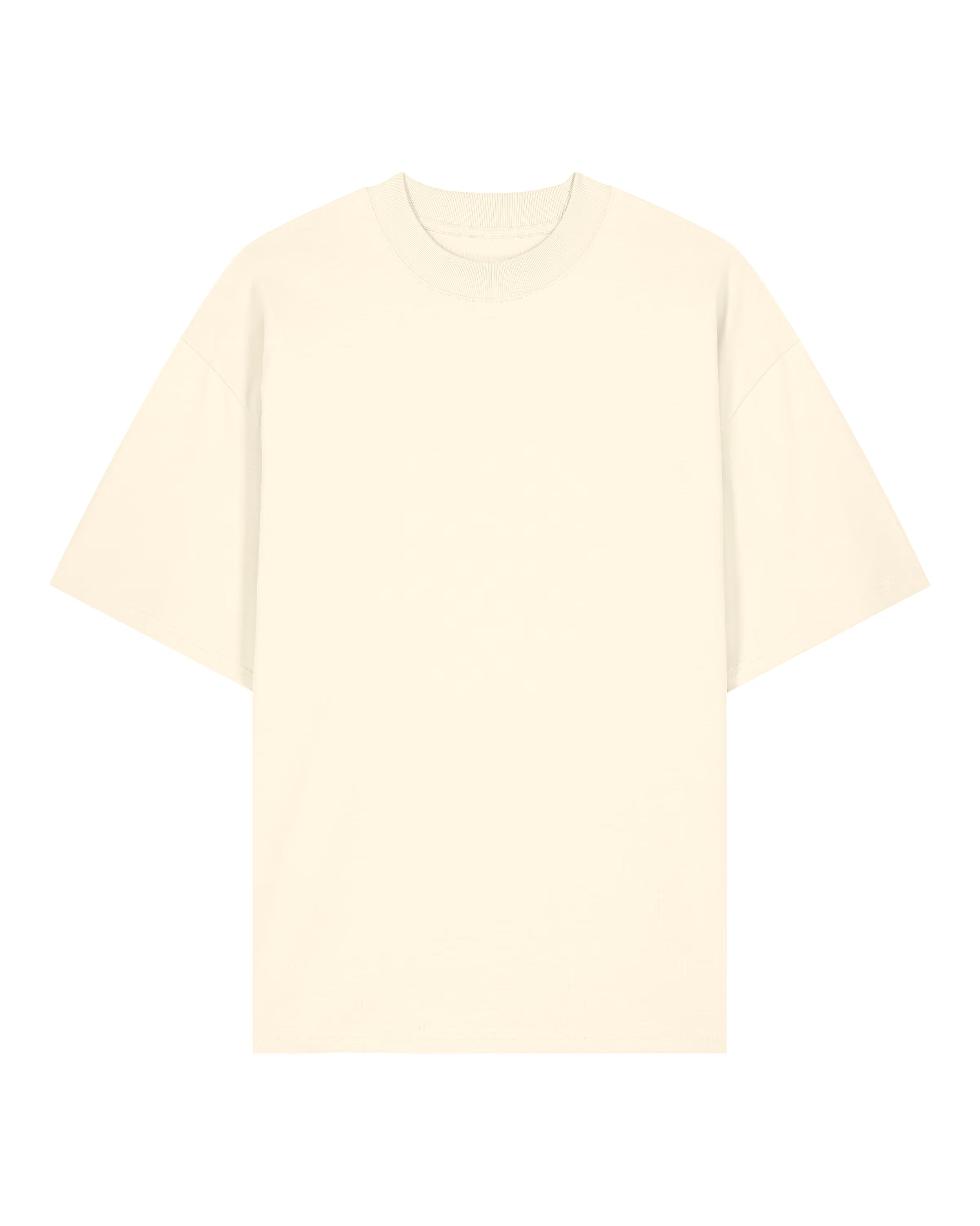 OVERSIZED CREAM MARŠKINĖLIAI UNISEX