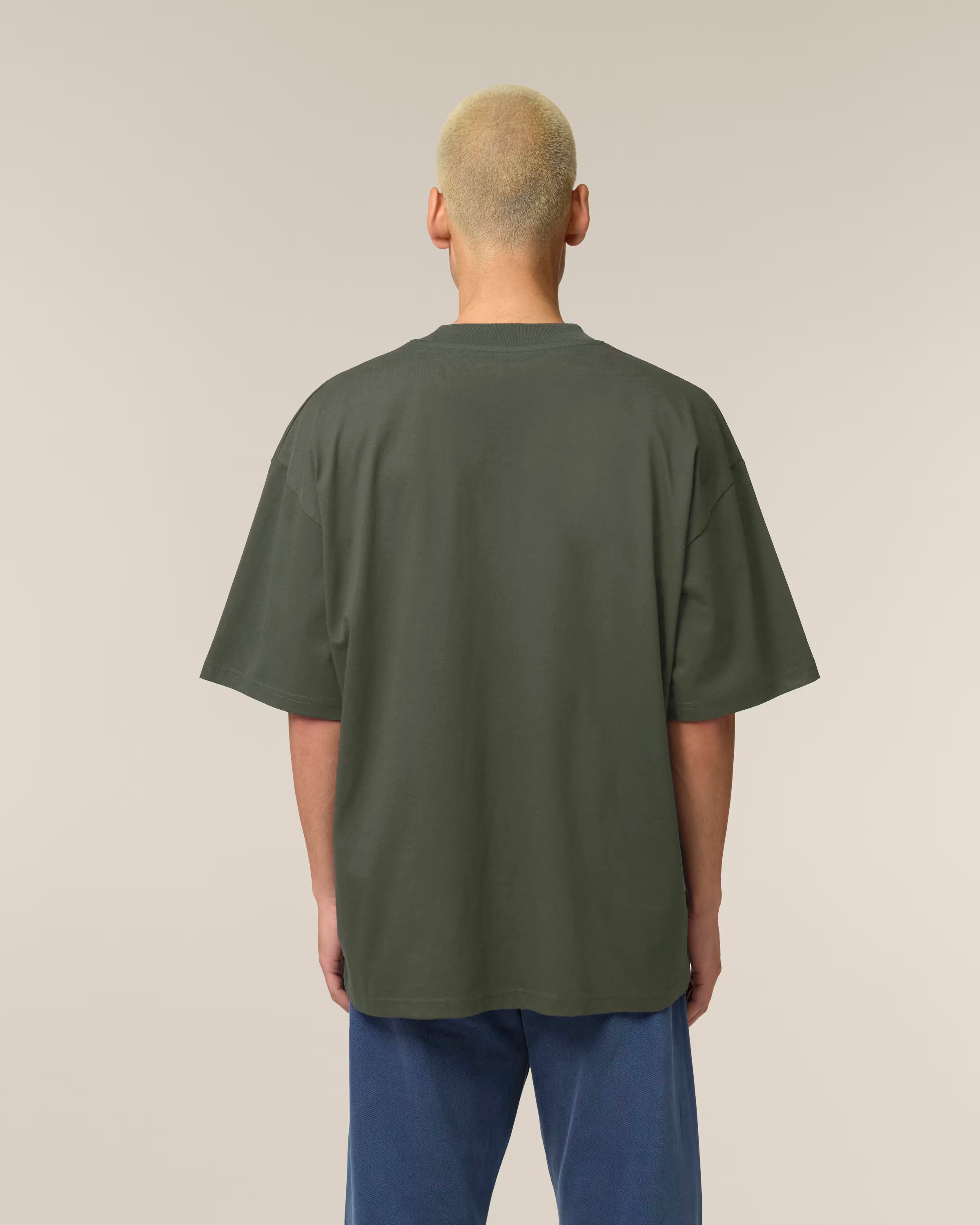 OVERSIZED KHAKI MARŠKINĖLIAI UNISEX