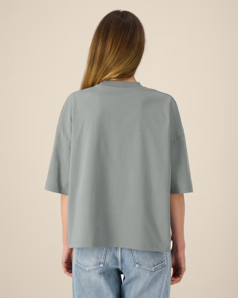 OVERSIZED MIDI GREY MARŠKINĖLIAI