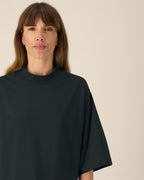 OVERSIZED CROPPED BLACK MARŠKINĖLIAI