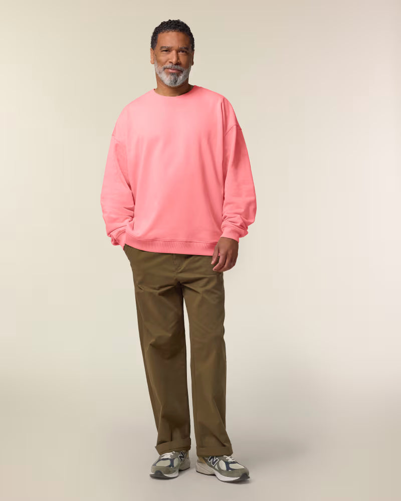 OVERSIZED MAXI COTTON PINK DŽEMPERIS