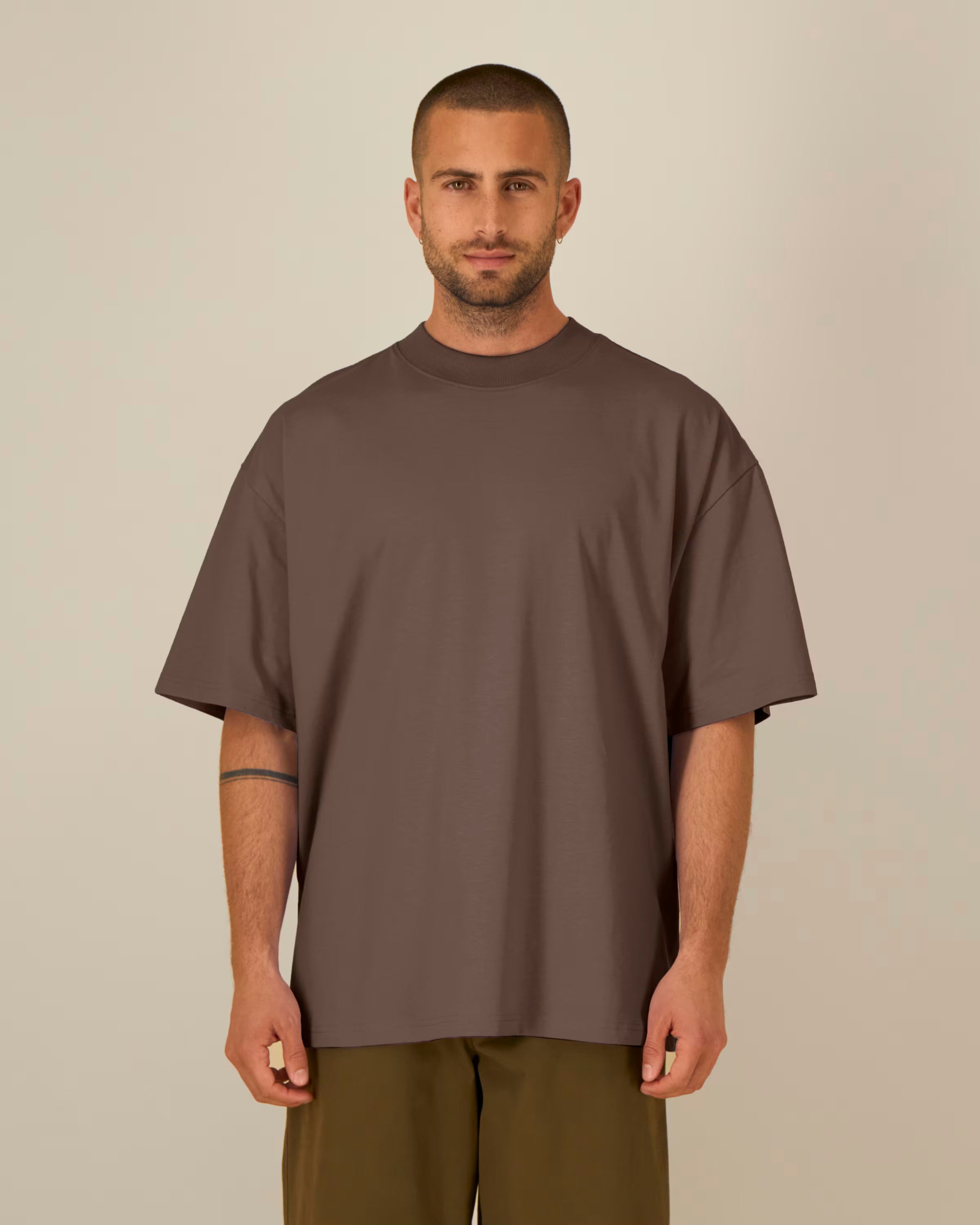 OVERSIZED MOCHA MARŠKINĖLIAI UNISEX