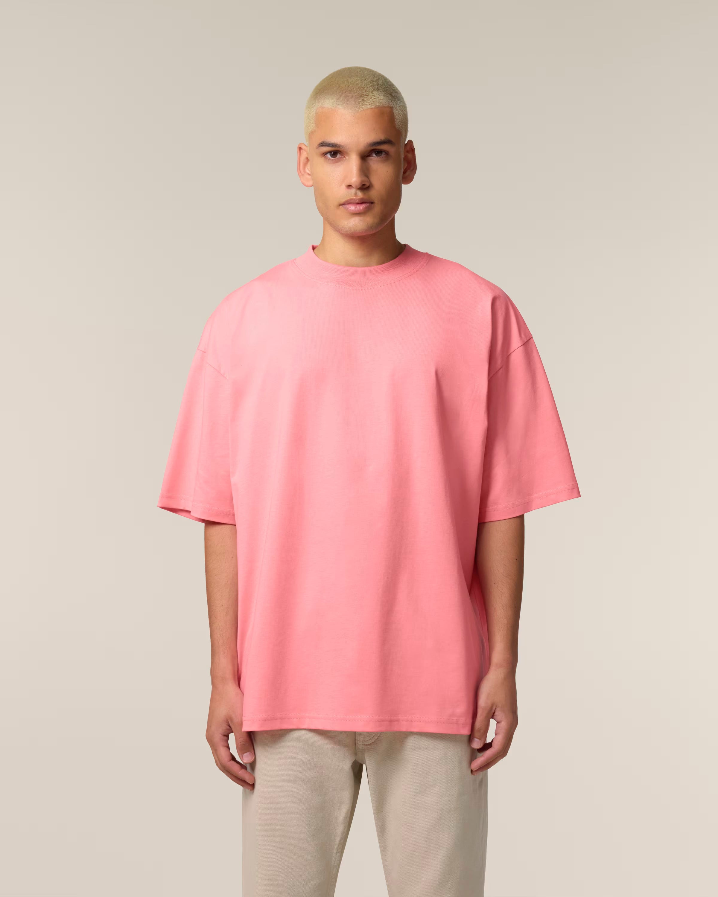 OVERSIZED PINK MARŠKINĖLIAI UNISEX