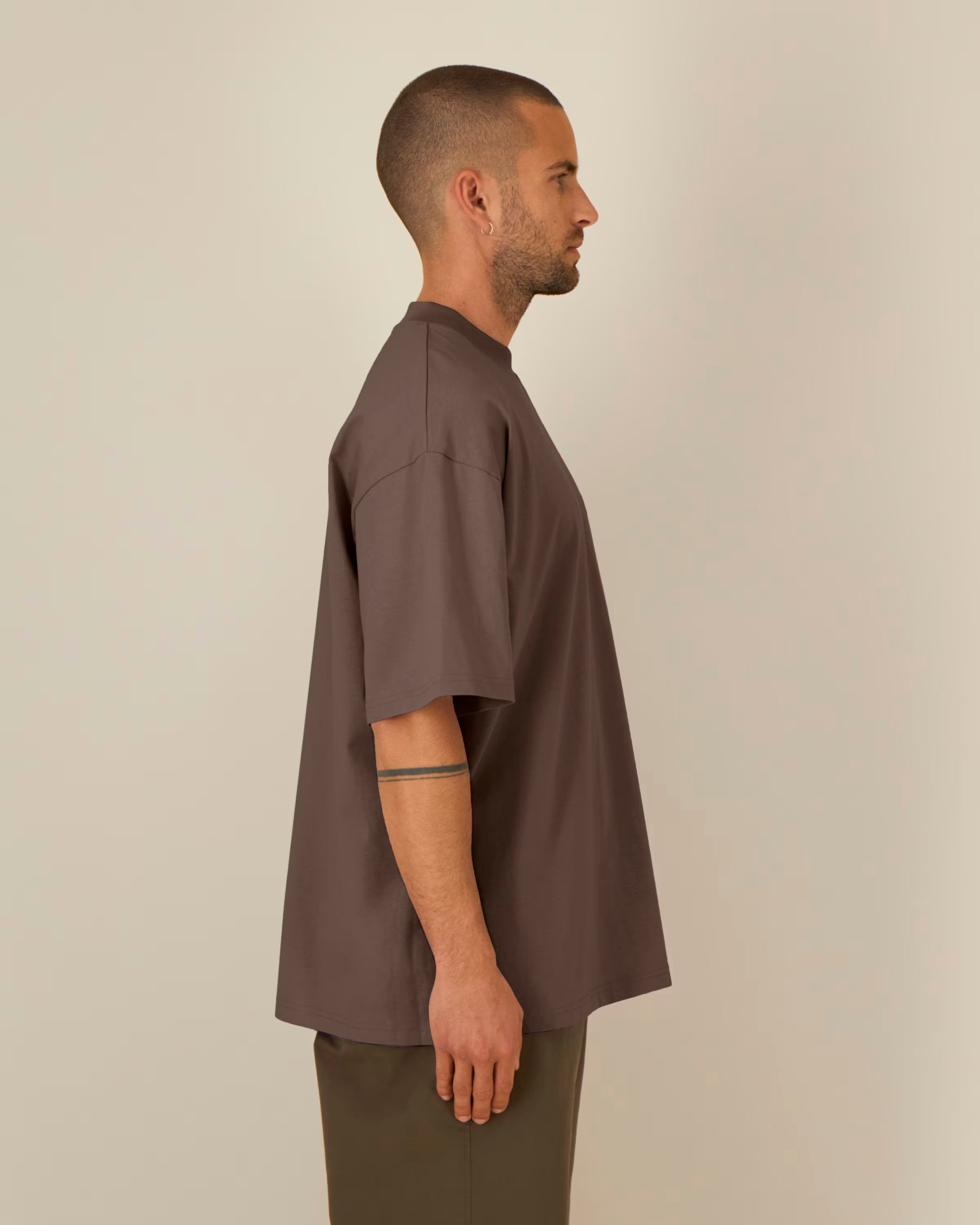 OVERSIZED MOCHA MARŠKINĖLIAI UNISEX