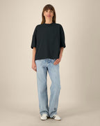 OVERSIZED MIDI BLACK MARŠKINĖLIAI