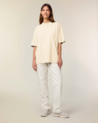 OVERSIZED CREAM MARŠKINĖLIAI UNISEX
