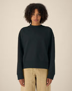 OVERSIZED CROPPED BLACK DŽEMPERIS