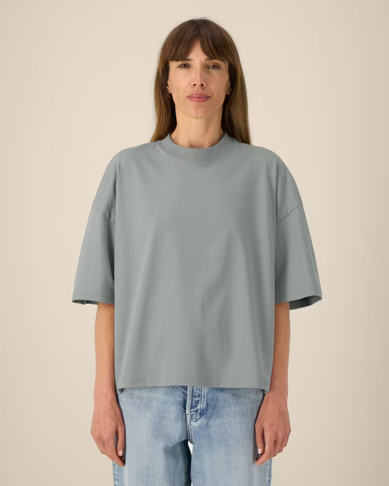 OVERSIZED MIDI GREY MARŠKINĖLIAI