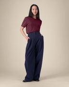 PREMIUM CLASSIC DEEP PLUM MARŠKINĖLIAI