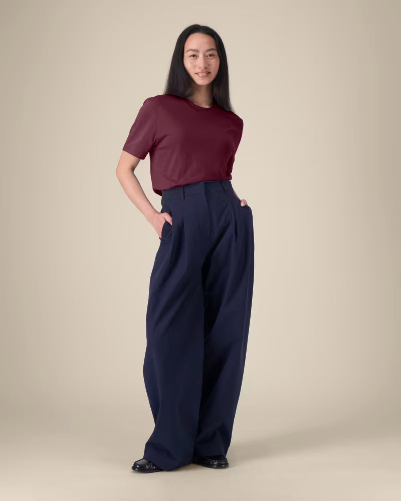 PREMIUM CLASSIC DEEP PLUM MARŠKINĖLIAI