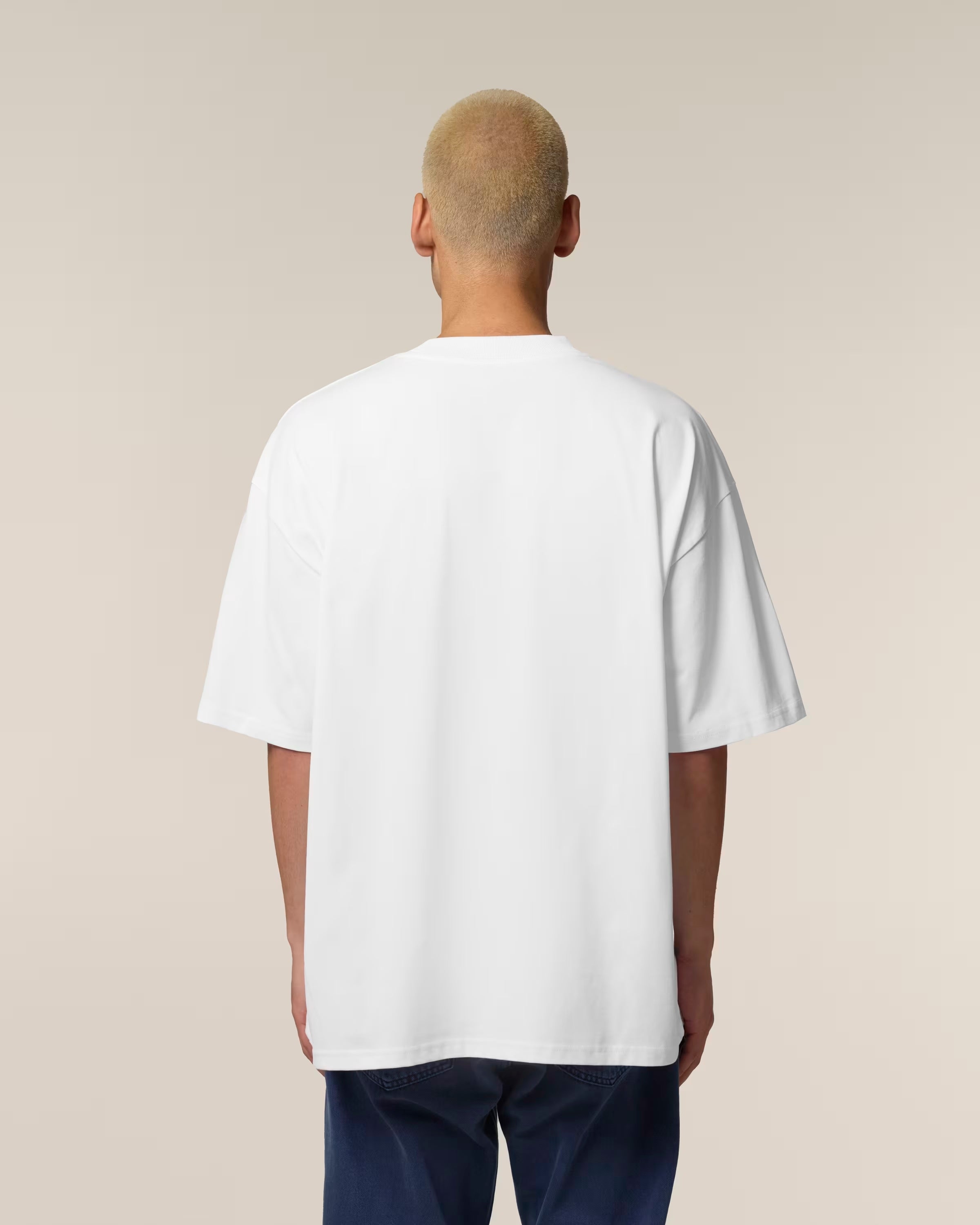 oversized white back unisex back